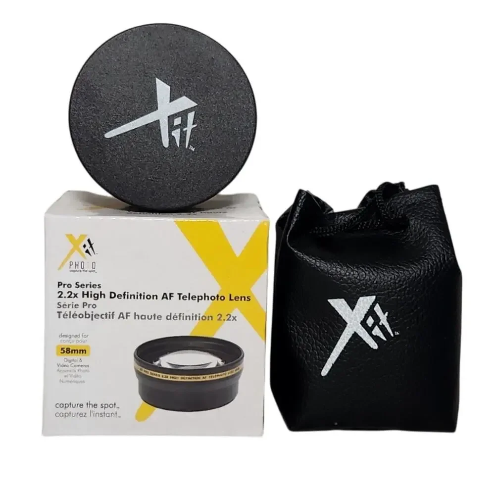 Xit Photo Pro Series 2.2X High Definition AF Telephoto Lens 58MM Open Box